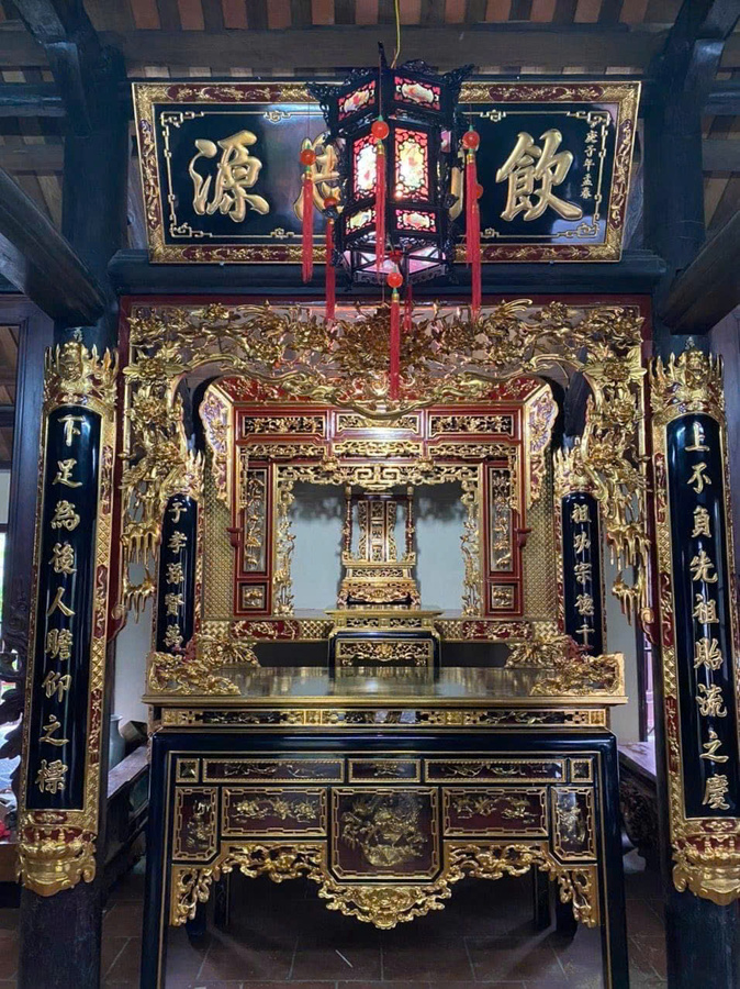 Mẫu gian thờ theo lối cổ 3 gian 025