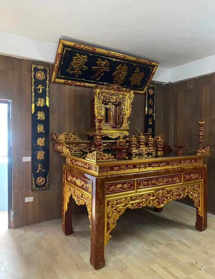 Mẫu ban thờ truyền thống cho nhà hiện đại 003