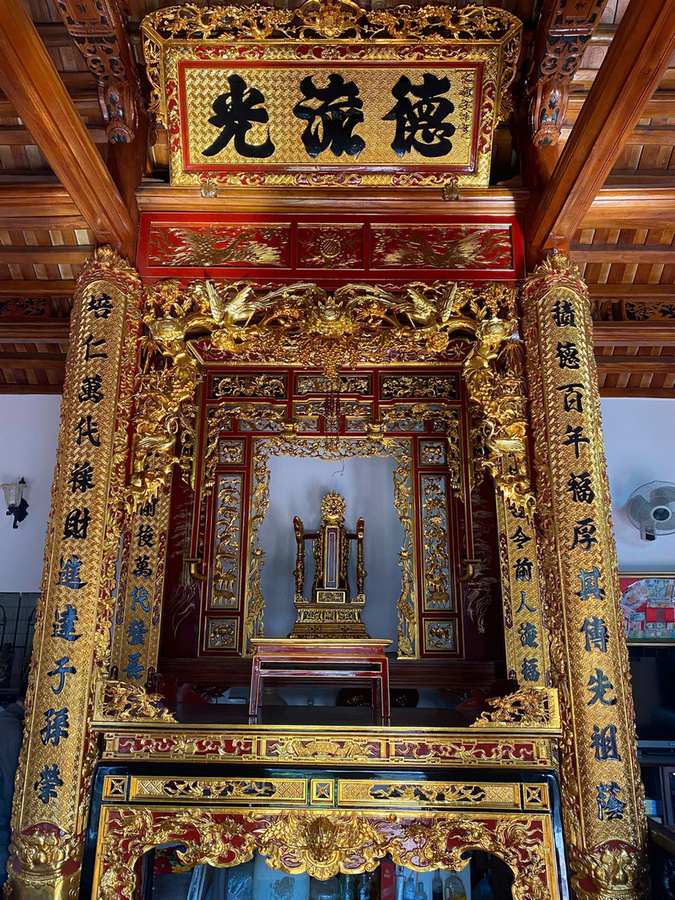 Mẫu gian thờ theo lối cổ 3 gian 011
