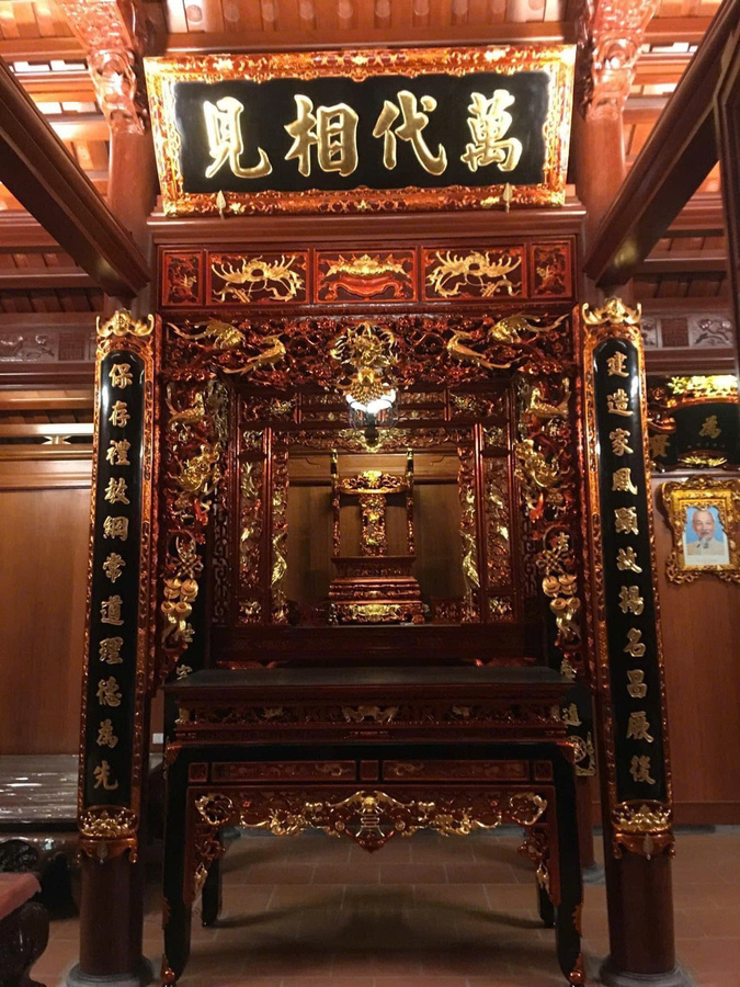 Mẫu gian thờ theo lối cổ 3 gian 026