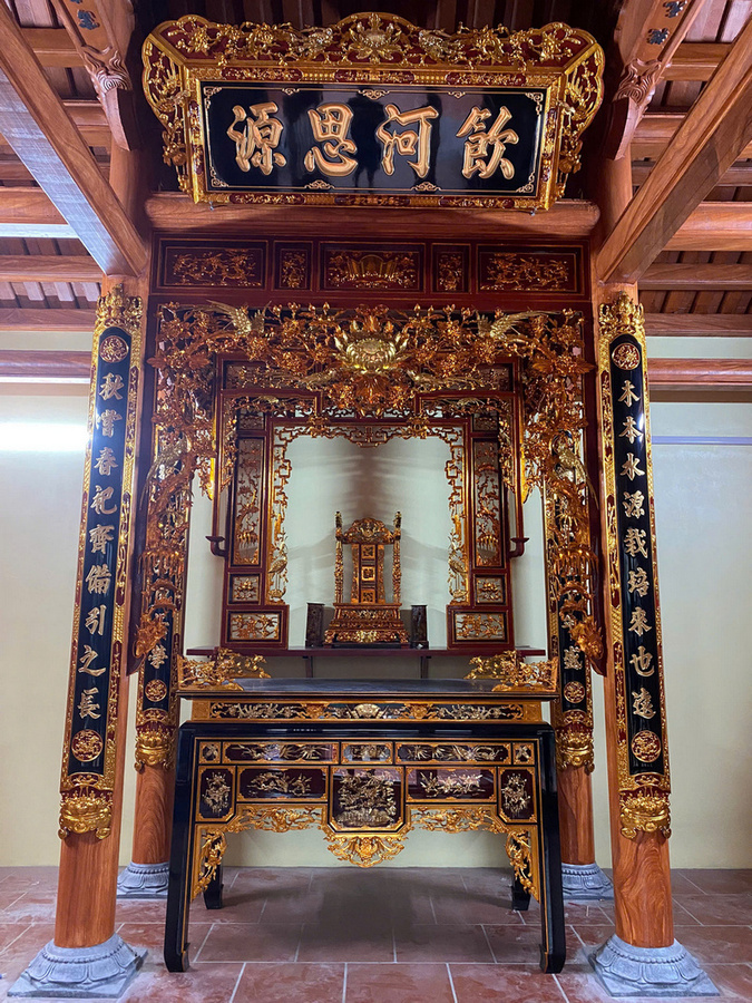 Mẫu gian thờ theo lối cổ 3 gian 033