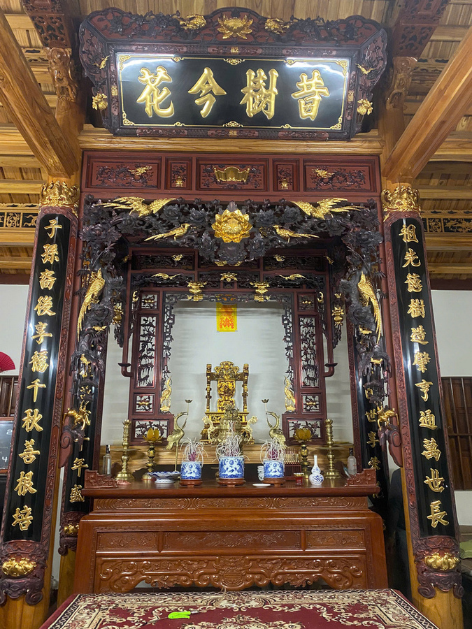 Mẫu gian thờ theo lối cổ 3 gian 038