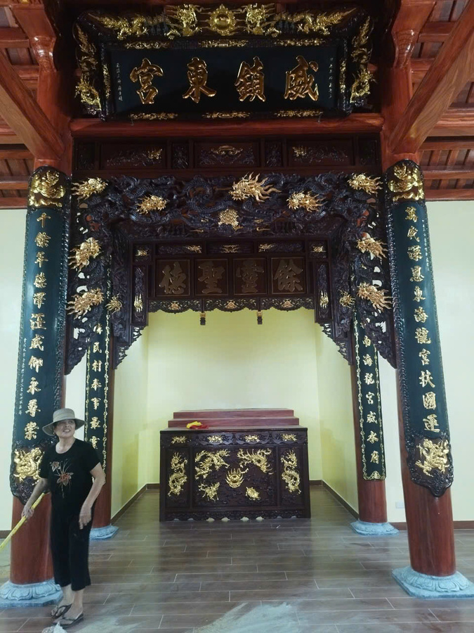 Mẫu gian thờ theo lối cổ 3 gian 035