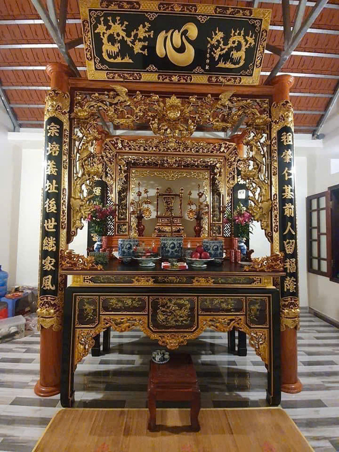 Mẫu gian thờ theo lối cổ 3 gian 017